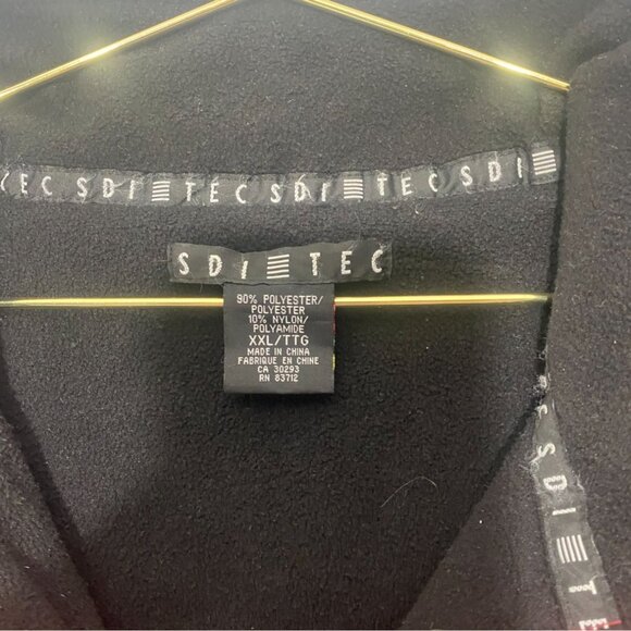 SDI Tec Unisex Windbreaker Vest XXL Red Vintage - Picture 3 of 3